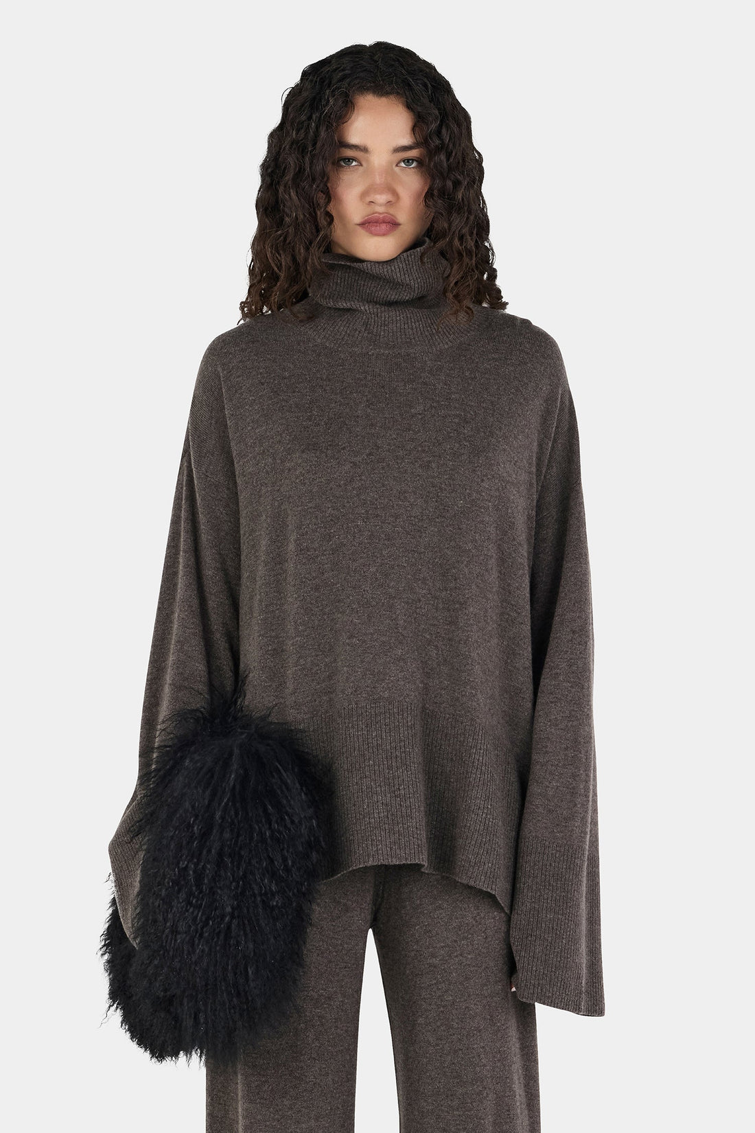 Hansen &amp; Gretel - Bay Cashmere Jumper - Charcoal