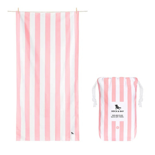 Dock &amp; Bay Retreat Towel Malibu Pink