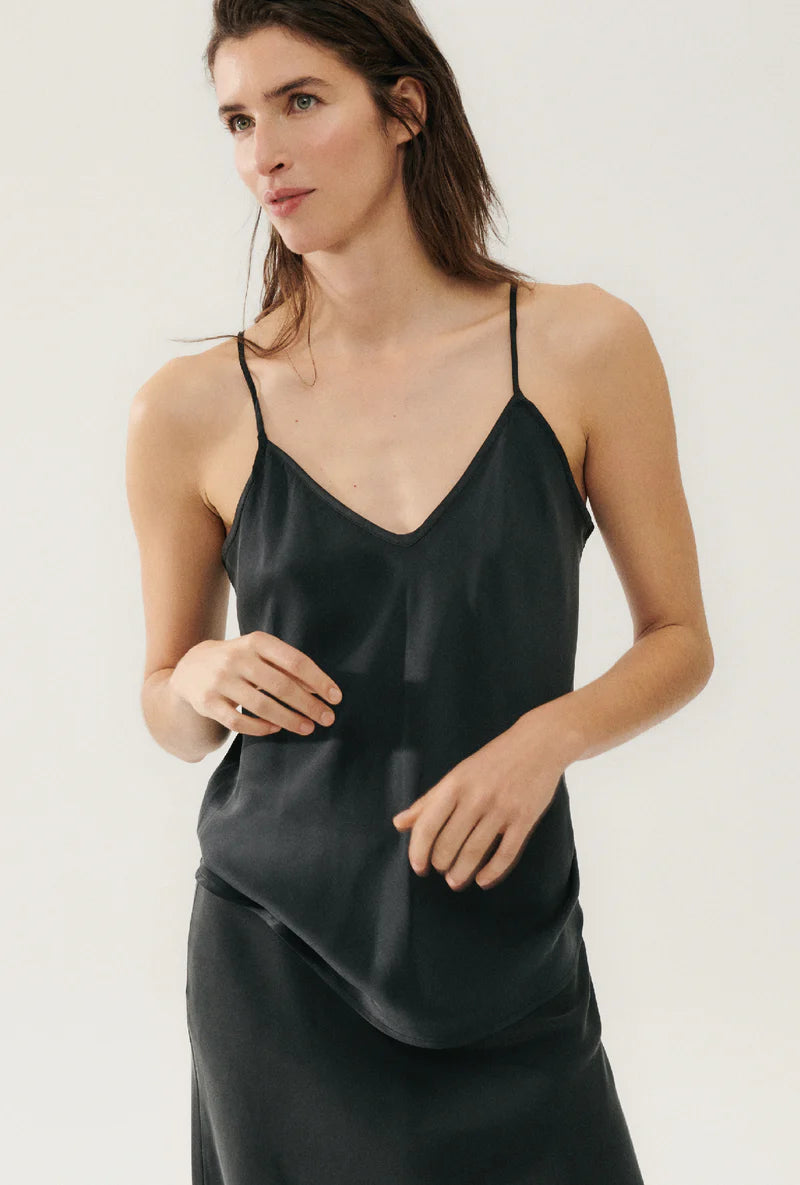 Silk Laundry - Bias Cut Cami Black