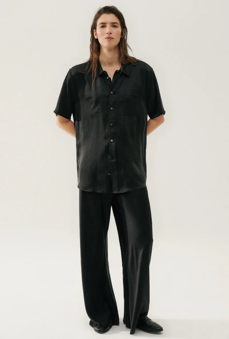 Silk Laundry - Bias Cut Pants Black