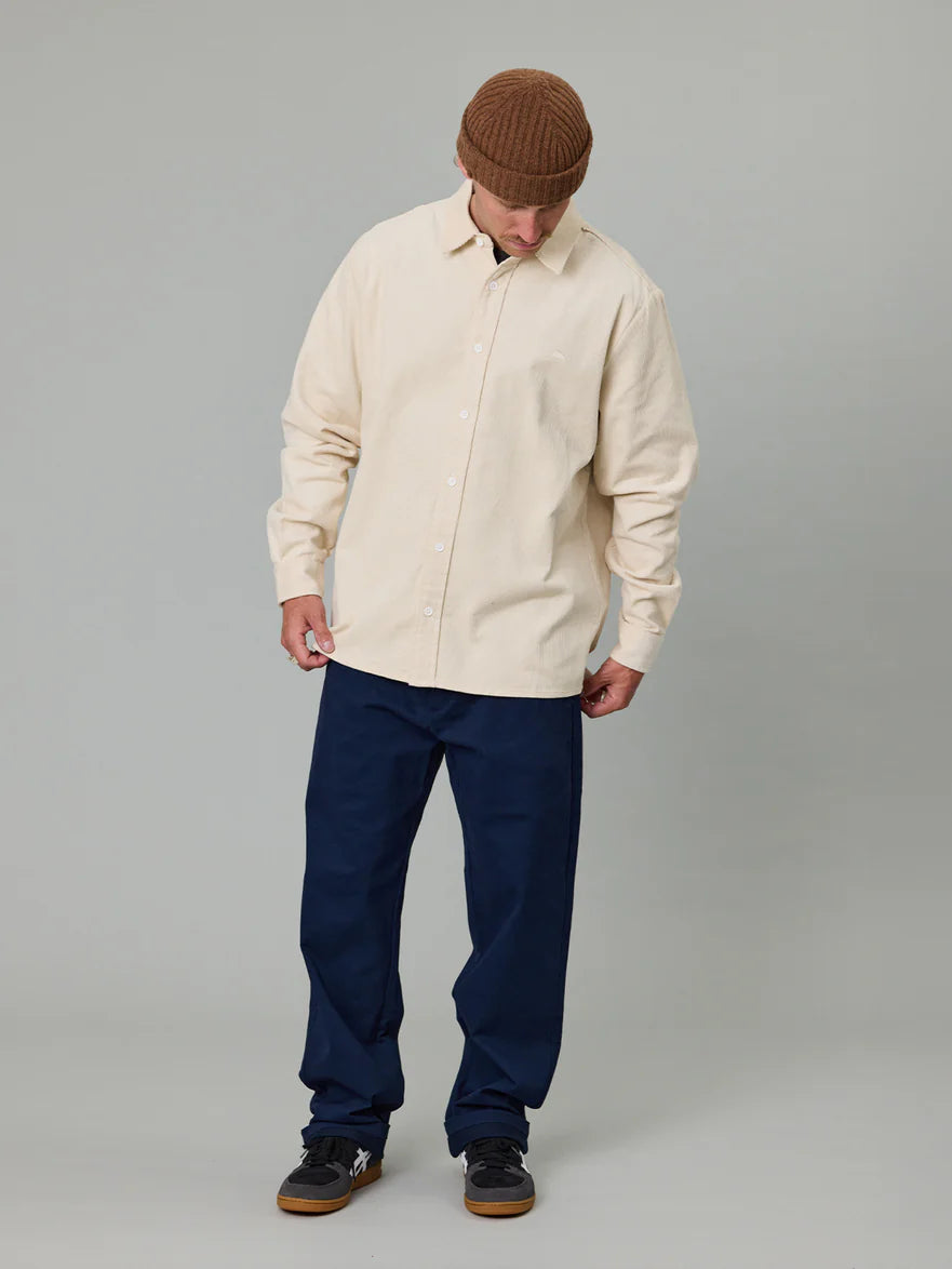 Just Another Fisherman - Boxy Ripple Shirt - Bone