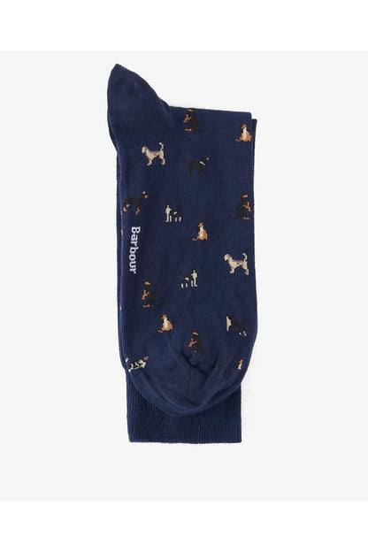 Barbour - Mavin Socks - Mid Blue/Dog