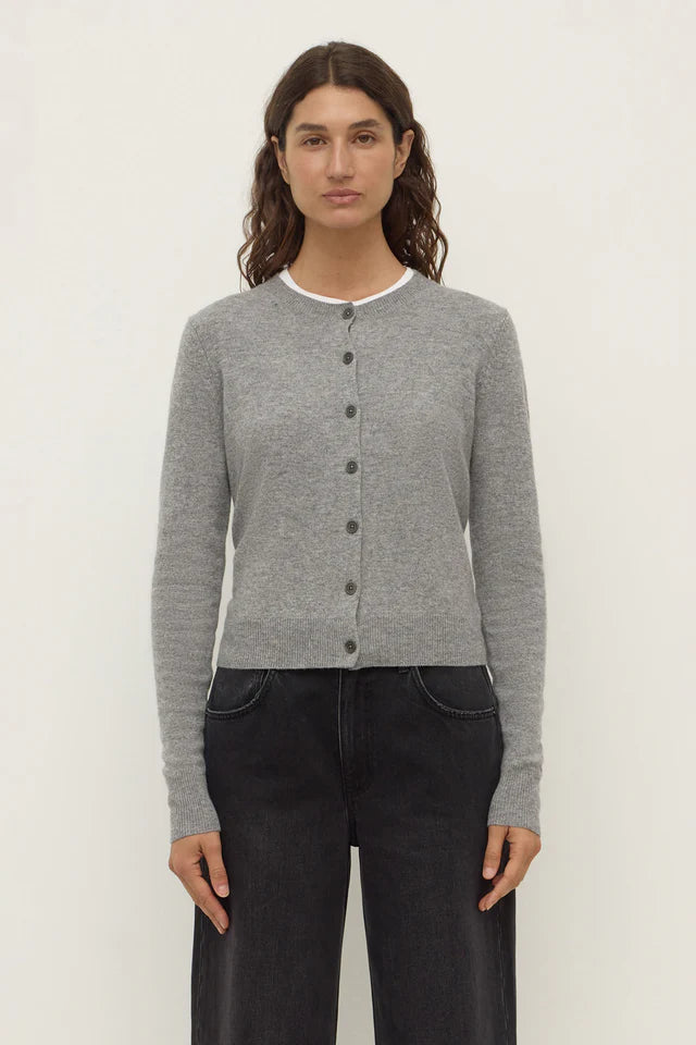 Assembly Label - Benny Knit Cardigan - Grey Marle