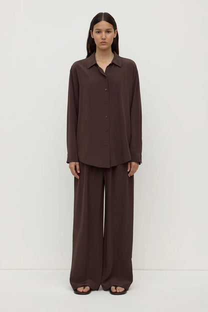 Assembly Label - Betty Silk Pant - Ganache