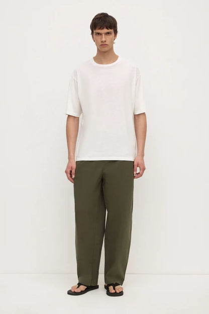 Assembly Label - Billie Cotton Hemp Short Sleeve Tee - Antique White
