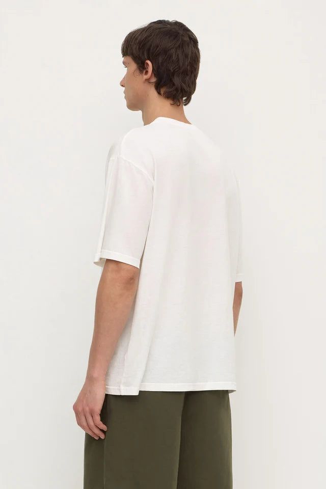 Assembly Label - Billie Cotton Hemp Short Sleeve Tee - Antique White