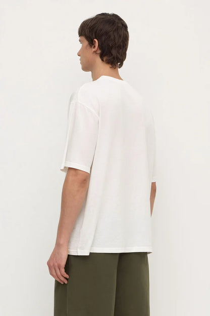 Assembly Label - Billie Cotton Hemp Short Sleeve Tee - Antique White