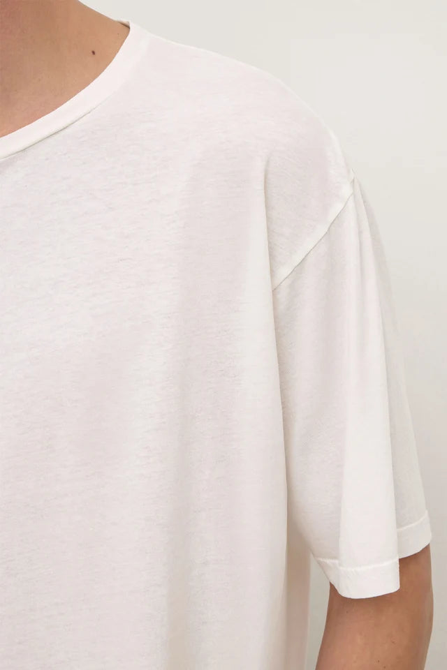 Assembly Label - Billie Cotton Hemp Short Sleeve Tee - Antique White