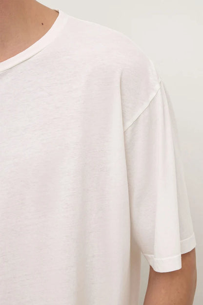 Assembly Label - Billie Cotton Hemp Short Sleeve Tee - Antique White