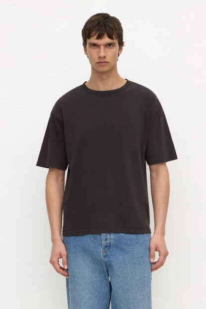 Assembly Label - Billie Cotton Hemp Short Sleeve Tee - Washed Black