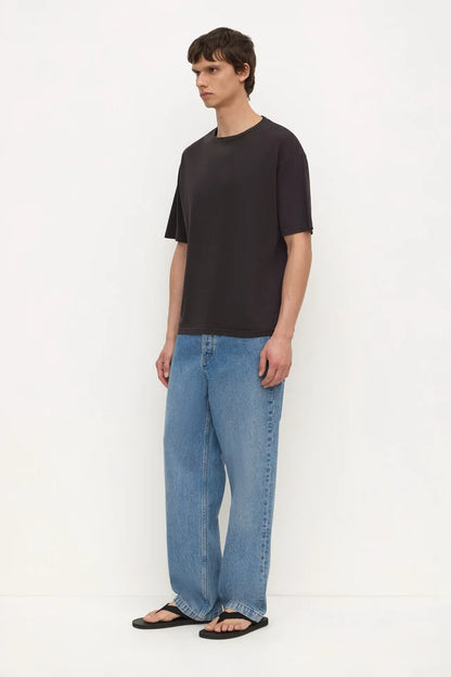 Assembly Label - Billie Cotton Hemp Short Sleeve Tee - Washed Black