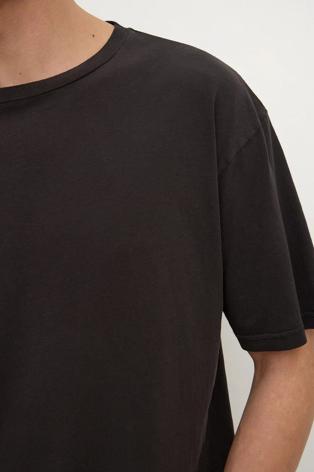 Assembly Label - Billie Cotton Hemp Short Sleeve Tee - Washed Black
