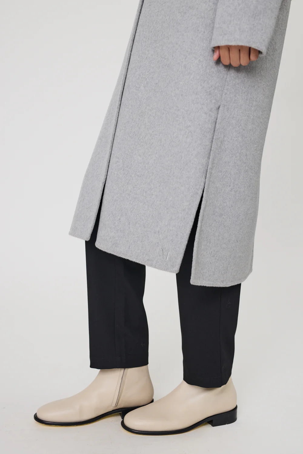 Marlow - Blaze Wool Coat - Grey Marle