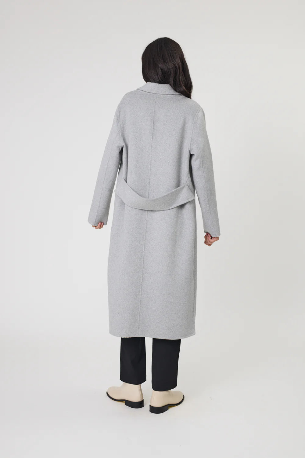 Marlow - Blaze Wool Coat - Grey Marle