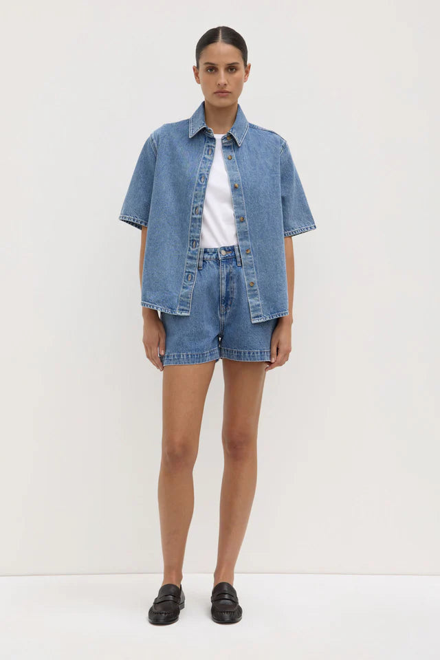 Assembly Label - Boxy Denim Sort - Dark Stone