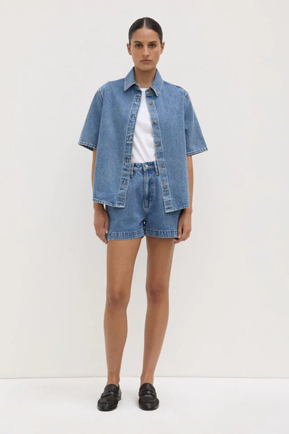 Assembly Label - Boxy Denim Sort - Dark Stone