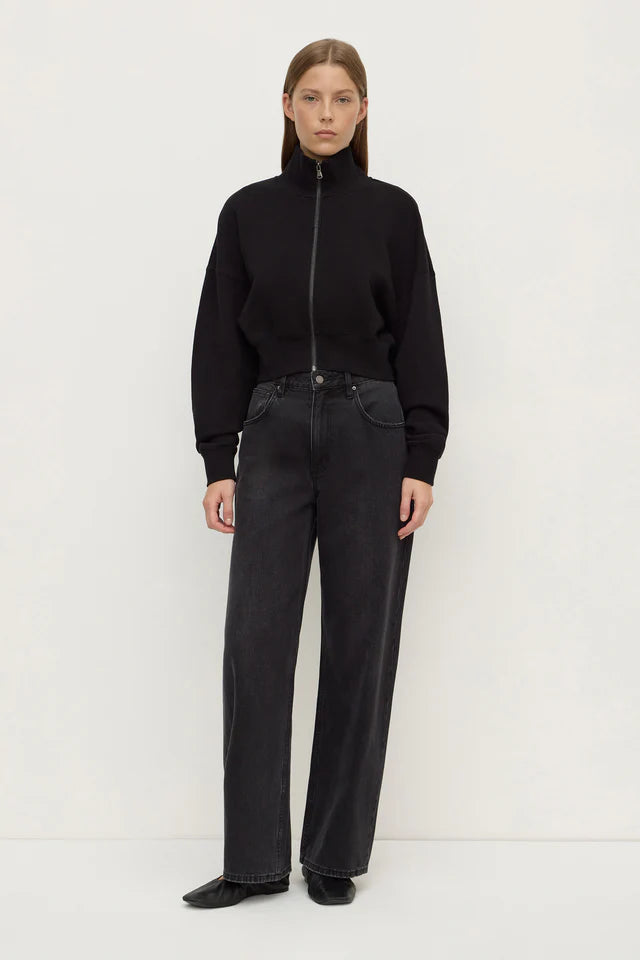 Assembly Label - Brushed Cotton Jacket - Black