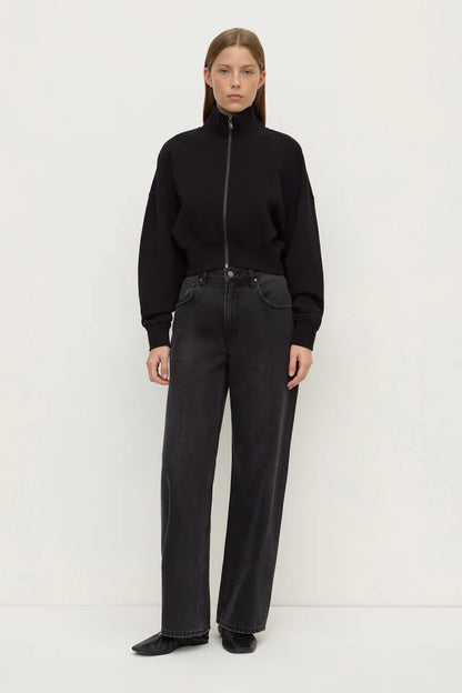 Assembly Label - Brushed Cotton Jacket - Black