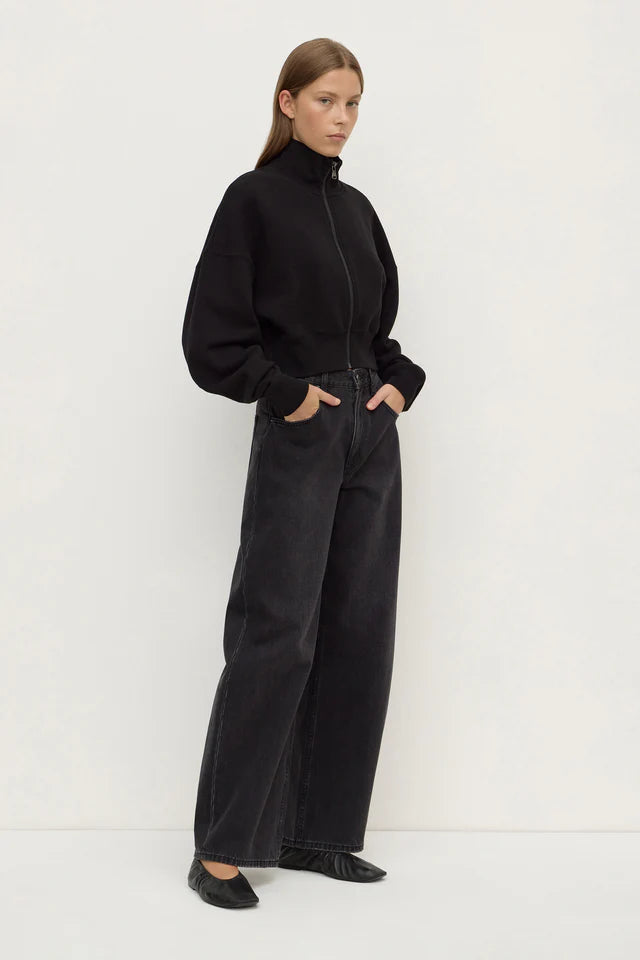 Assembly Label - Brushed Cotton Jacket - Black