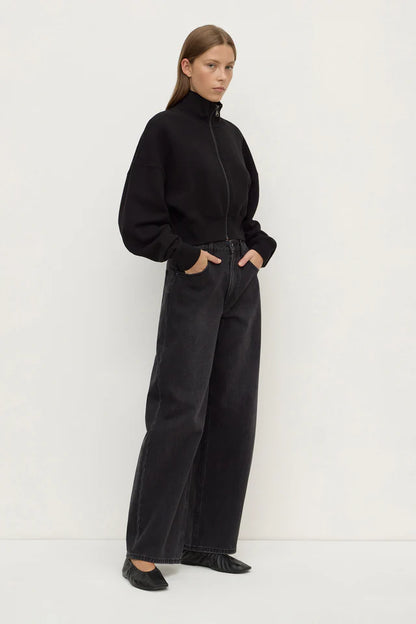 Assembly Label - Brushed Cotton Jacket - Black