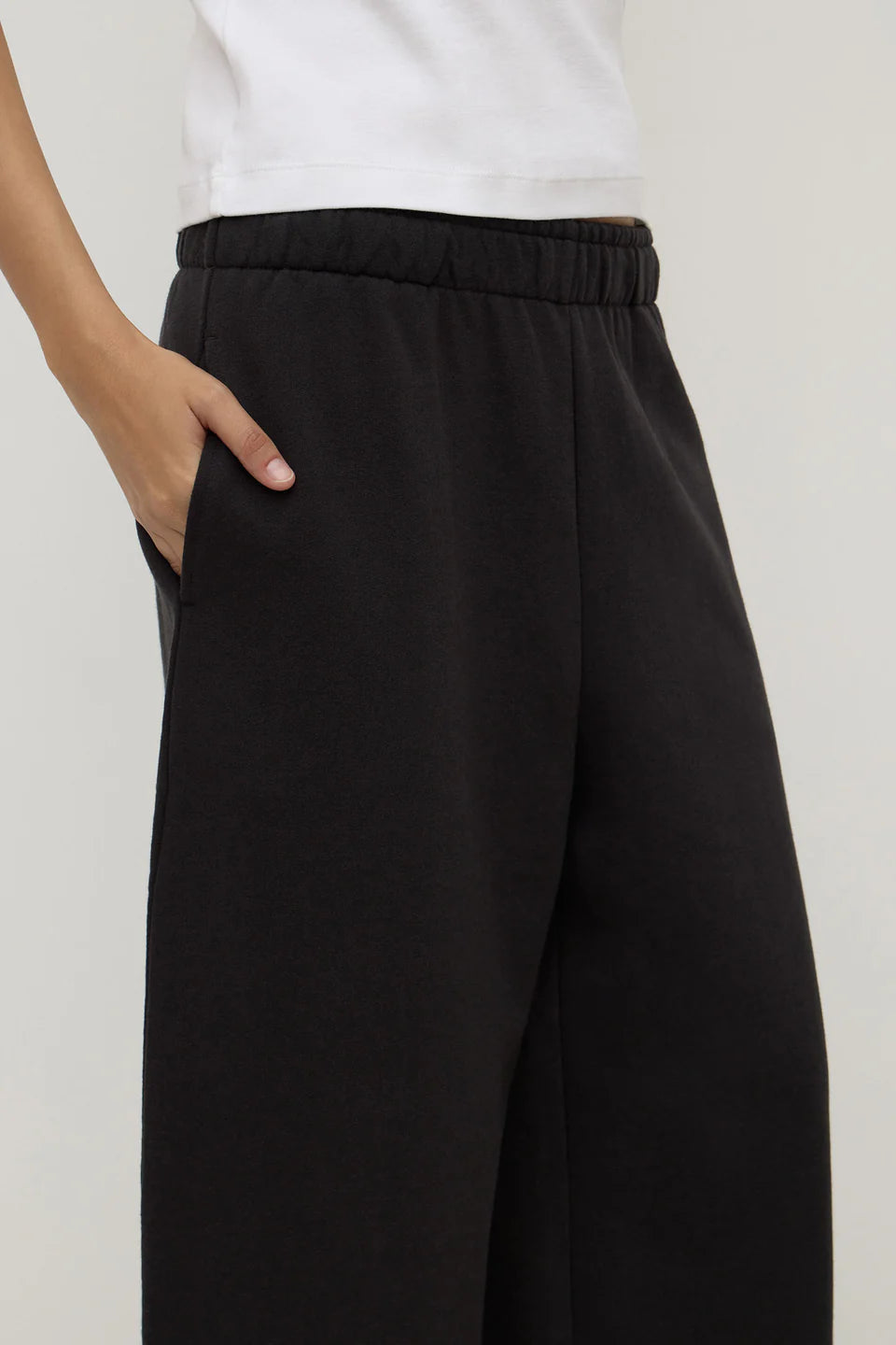 Assembly Label - Brushed Cotton Lounge Pant - Black
