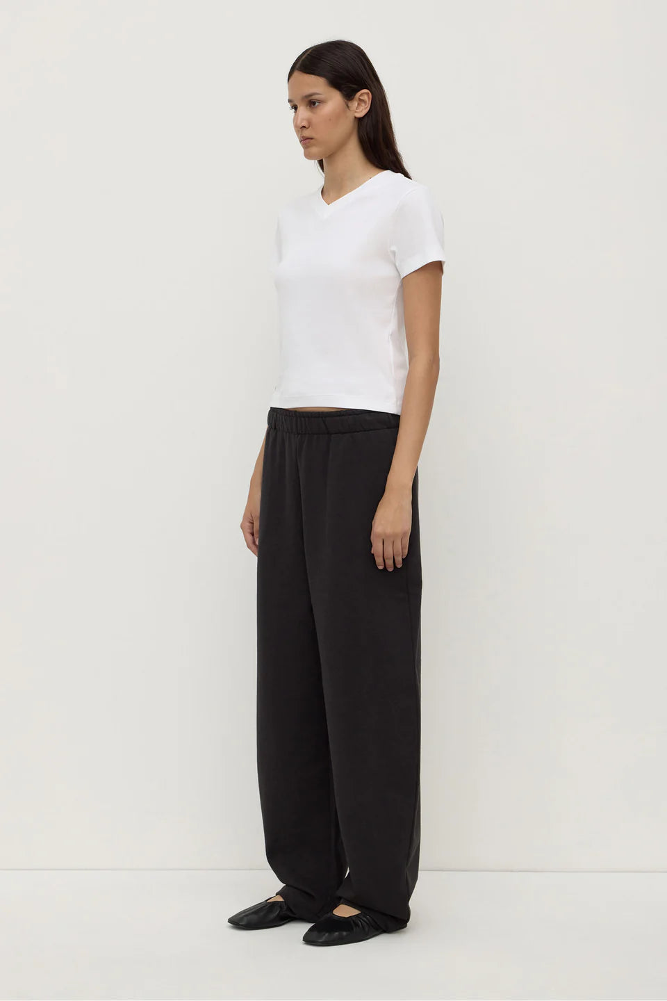 Assembly Label - Brushed Cotton Lounge Pant - Black