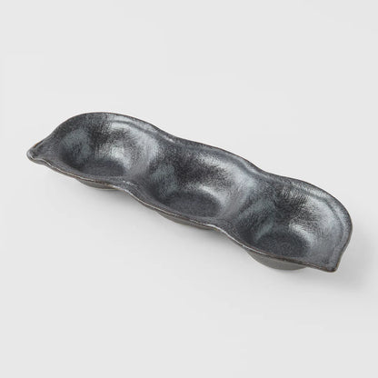 Naibu - Black Triple Pod Sauce Dish