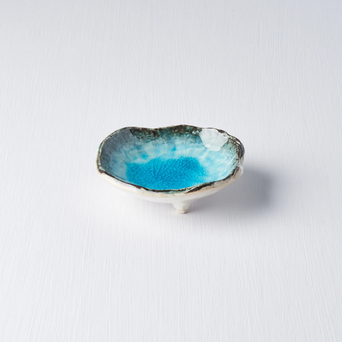 Naibu - Sky Blue Sauce Dish With Feet