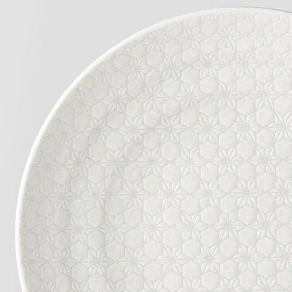 NAIBU - WHITE STAR FLAT SERVING BOWL