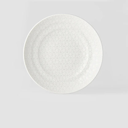 NAIBU - WHITE STAR FLAT SERVING BOWL