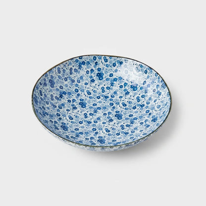 NAIBU - BLUE DAISY SHALLOW BOWL
