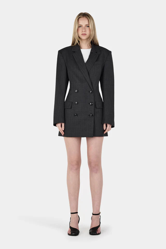 Hansen &amp; Gretel - Callum Blazer Dress - Charcoal