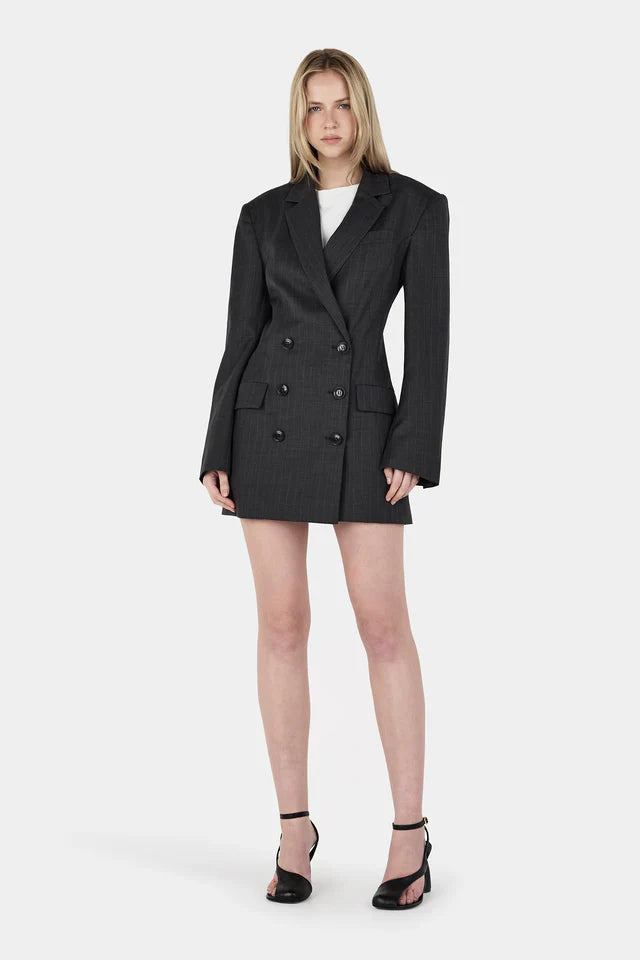 Hansen &amp; Gretel - Callum Blazer Dress - Charcoal