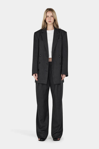Hansen &amp; Gretel - Callum Blazer Dress - Charcoal