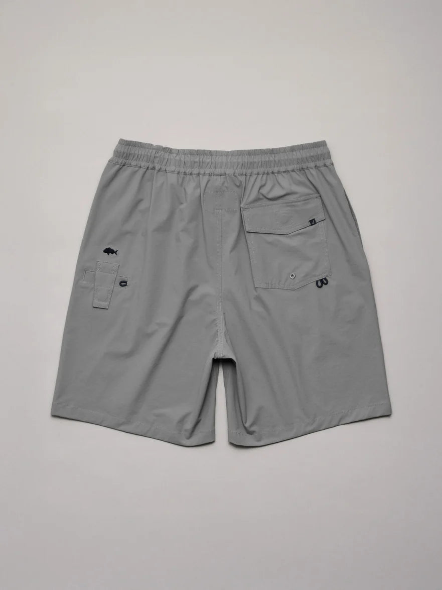 JUST ANOTHER FISHERMAN - CREWMAN SHORTS 2.0 - STEEL GREY