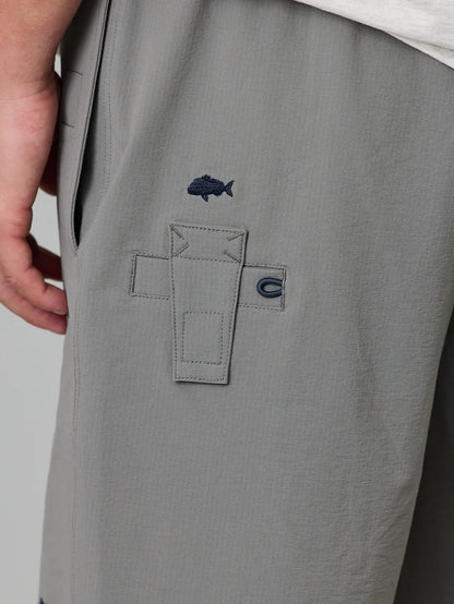 JUST ANOTHER FISHERMAN - CREWMAN SHORTS 2.0 - STEEL GREY