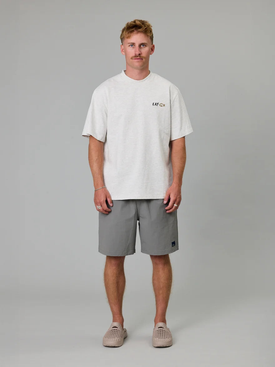 JUST ANOTHER FISHERMAN - CREWMAN SHORTS 2.0 - STEEL GREY