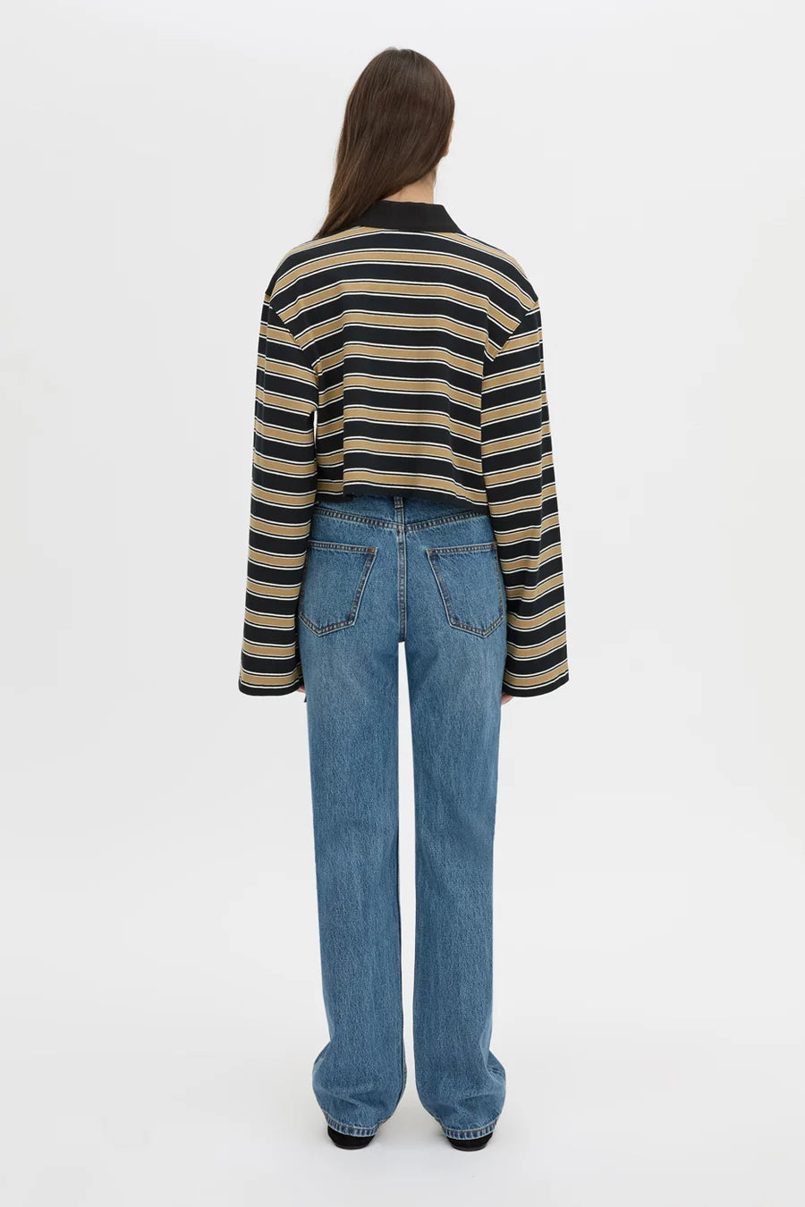 Camilla and Marc - Liat Stripe Crop Polo Top