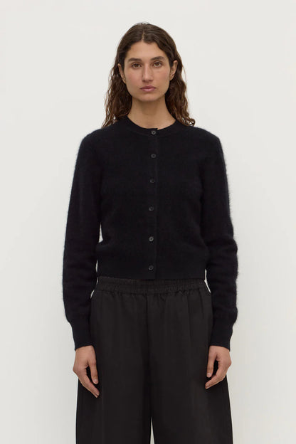 Assembly Label - Carina Merino Wool Long Sleeve Cardigan - Black