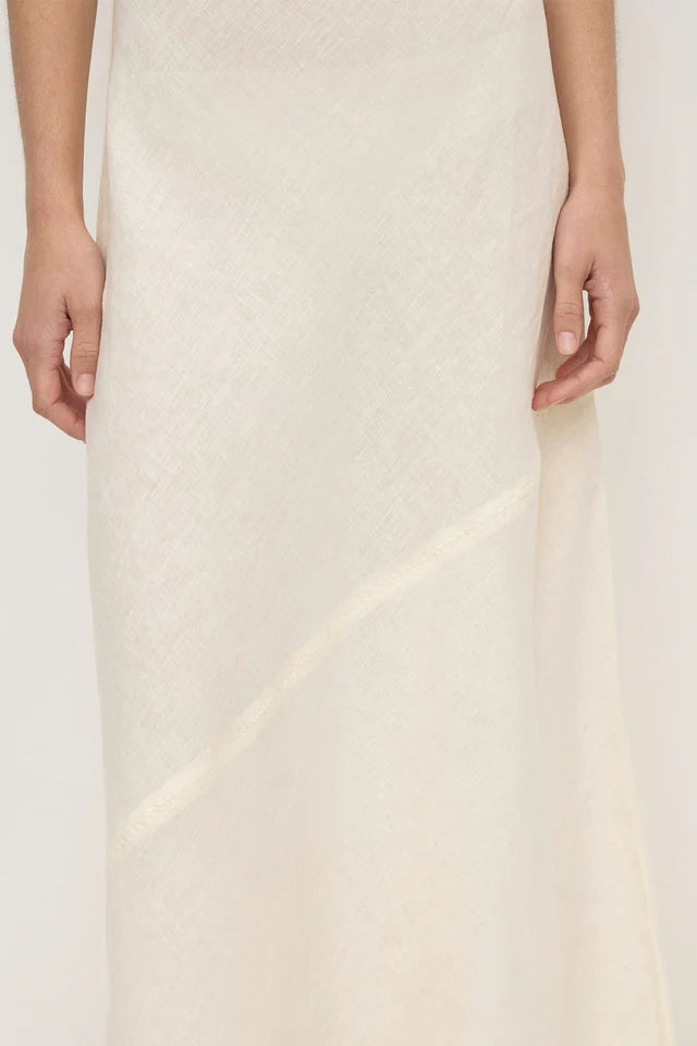 ASSEMBLY LABEL - COLETTE LINEN SLIP DRESS - VANILLA