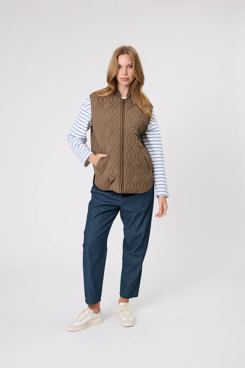 Marlow - Colorado Quilted Vest - Mocha