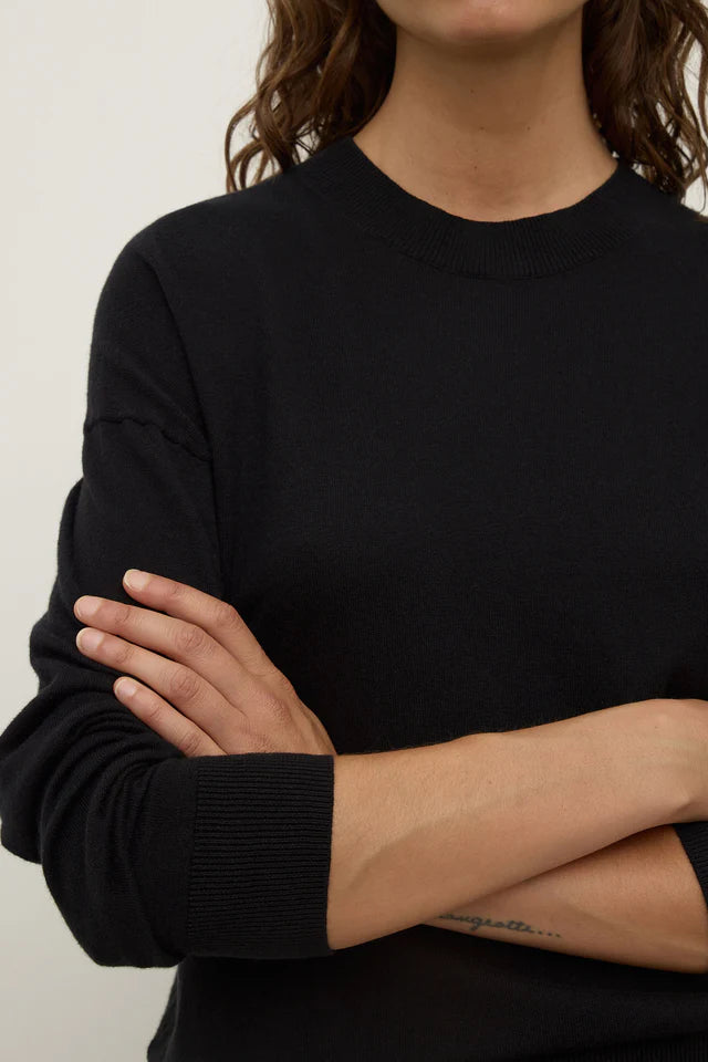 Assembly Label - Cotton Cashmere Lounge Sweater - Black