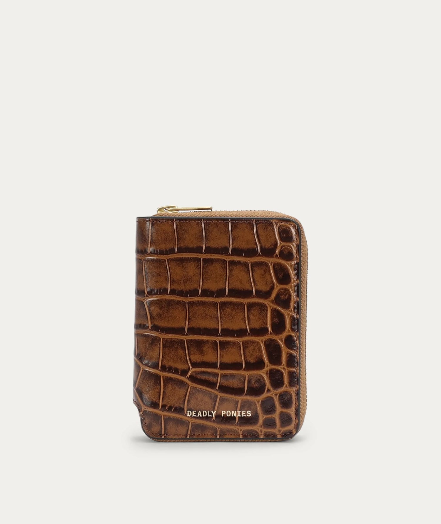 Deadly Ponies - Mini Wallet - Toffee Croc