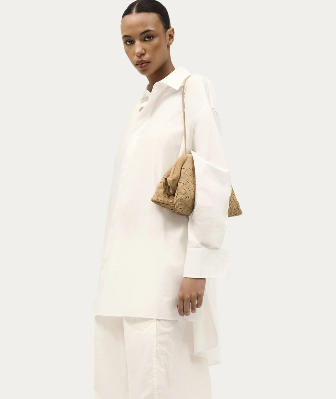 DEADLY PONIES - VAULT CLUTCH - OAT WOVEN SUEDE