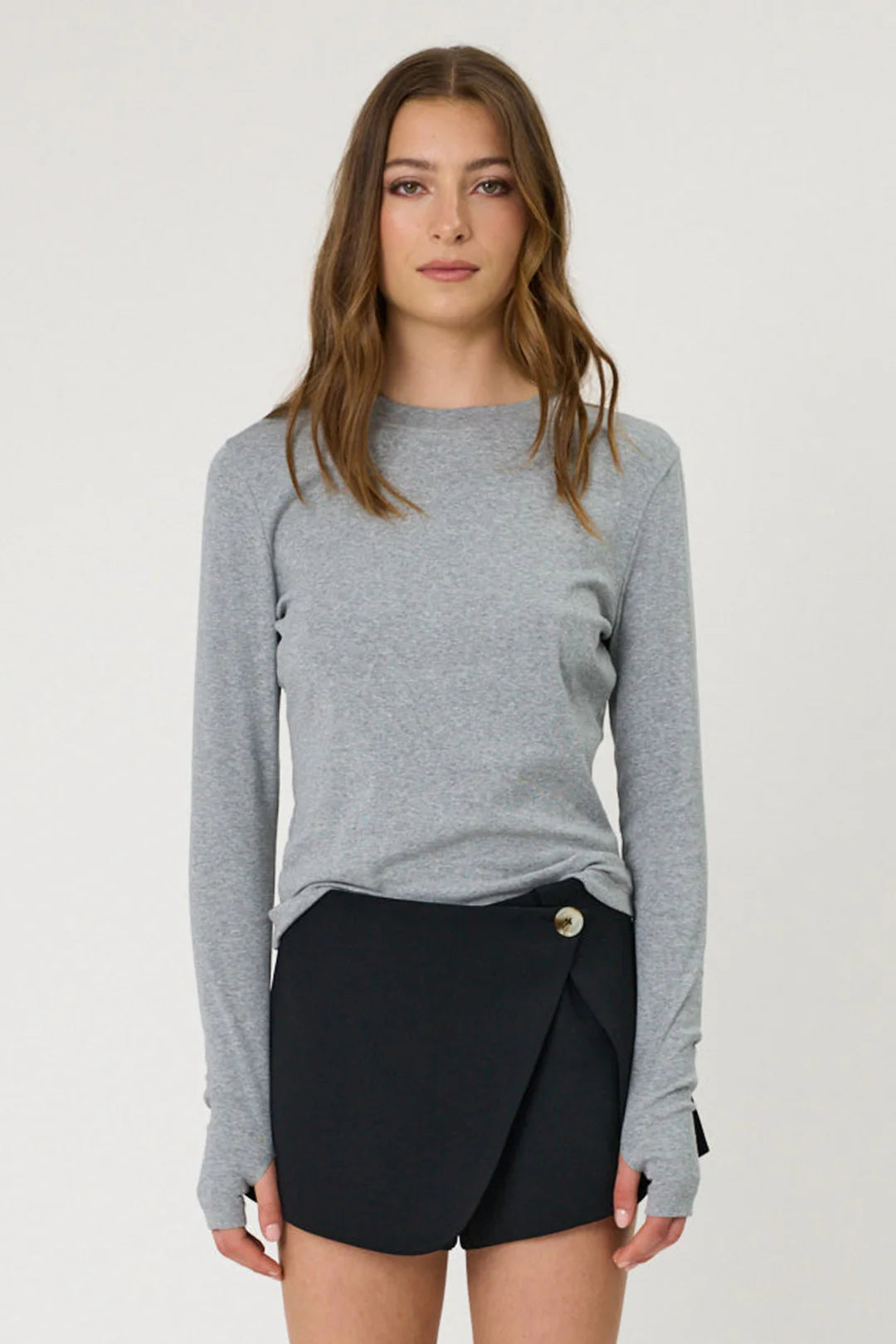 Remain - Denver Long Sleeve - Grey Marle