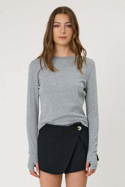 Remain - Denver Long Sleeve - Grey Marle