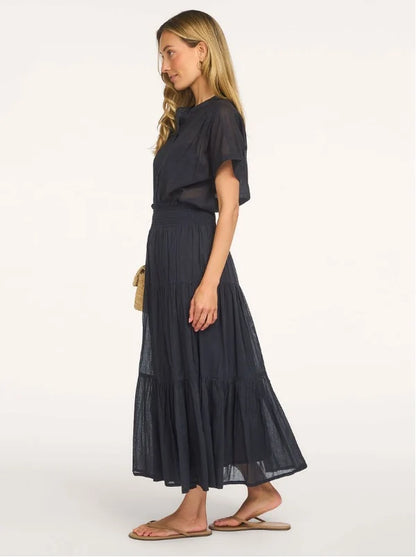 LOLLYS LAUNDRY -MYA SHIRT - WASHED BLACK