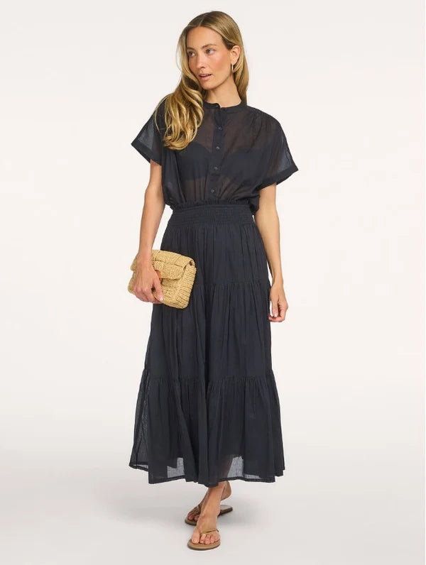 LOLLYS LAUNDRY -MYA SHIRT - WASHED BLACK