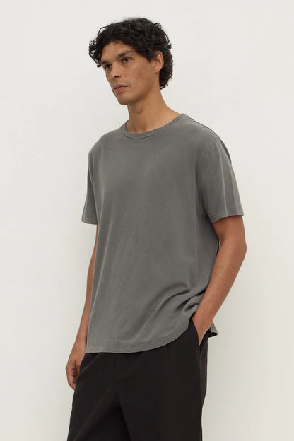 Assembly Label - Elijah Tee - Washed Charcoal