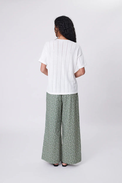 Marlow - Ember Knit Tee - Chalk